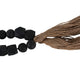 Accent Garland w Traditional Geometric Round Beads | 84" Black Jute