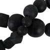 Accent Garland w Traditional Geometric Round Beads | 84" Black Jute