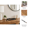 Accent Garland w Traditional Geometric Round Beads | 84" Black Jute