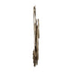 Mirrored Wall Decor | 27" Metallic Gold Iron Frame w Fan Loops