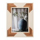 Orsa 8x10 Photo Frame w 5x7 Opening | Cascading Retro Wood Brown Design SBH-18119-02