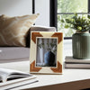 Orsa 8x10 Photo Frame w 5x7 Opening | Cascading Retro Wood Brown Design