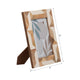 Loni Decorative 5x7 Photo Frame | White Brown Geometric Motifs Resin