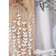 Photo Frame for 5 x 7 Picture | White Repeating Leaf Design | Brown Wood