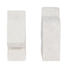 Decorative Bookend Set of 2 with Carved Horse Head Design | White Marble SBH-18140