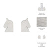 Decorative Bookend Set of 2 with Carved Horse Head Design | White Marble