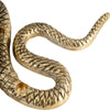 4 Taper Candle Holder Decorative Snake | Modern 22" Scaled Gold Metal