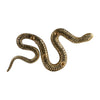 4 Taper Candle Holder Decorative Snake | Modern 22" Scaled Gold Metal