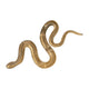 4 Taper Candle Holder Decorative Snake | Modern 22" Scaled Gold Metal