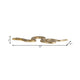 4 Taper Candle Holder Decorative Snake | Modern 22" Scaled Gold Metal