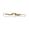 4 Taper Candle Holder Decorative Snake | Modern 22" Scaled Gold Metal
