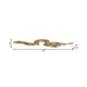 4 Taper Candle Holder Decorative Snake | Modern 22" Scaled Gold Metal