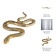 4 Taper Candle Holder Decorative Snake | Modern 22" Scaled Gold Metal