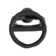 Taper Candle Holder | Open Oval Design | Industrial Style | Black Metal 8"