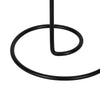 Modern Style Dual Taper Candle Holder | Swirled Base Black Iron | 8"