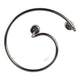Decorative Candle Holder | 8" Minimal Silver Wired Double Swirl Base