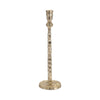 Decorative Tall Taper Candle Holder | Hammered Design | 15’’ | Gold Metal SBH-18201-03
