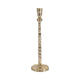 Decorative Tall Taper Candle Holder | Hammered Design | 15’’ | Gold Metal SBH-18201-03