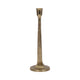 Decorative Taper Candle Holder | 13" Gold Finish Forged Metal