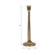 Decorative Taper Candle Holder | 13" Gold Finish Forged Metal