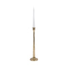 17’’ Tall Decorative Taper Candle Holder | Squared Base | Gold Metal SBH-18202-02