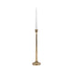 17’’ Tall Decorative Taper Candle Holder | Squared Base | Gold Metal SBH-18202-02