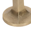 17" Tall Decorative Taper Candle Holder | Squared Base | Gold Metal