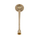 17" Tall Decorative Taper Candle Holder | Squared Base | Gold Metal