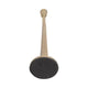 17" Tall Decorative Taper Candle Holder | Squared Base | Gold Metal