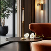 17" Tall Decorative Taper Candle Holder | Squared Base | Gold Metal