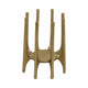 Vance Decorative Candle Holder with Angled Post Legs | 6" Gold Aluminum