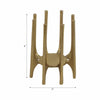 Vance Decorative Candle Holder with Angled Post Legs | 6" Gold Aluminum
