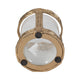 Vintage Style Hurricane Candle Holder | Glass Cylinder | 6" Metal Frame