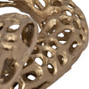 Xoro 2 Linked Chain Decorative Accent | Intricate Gold Aluminum 12"