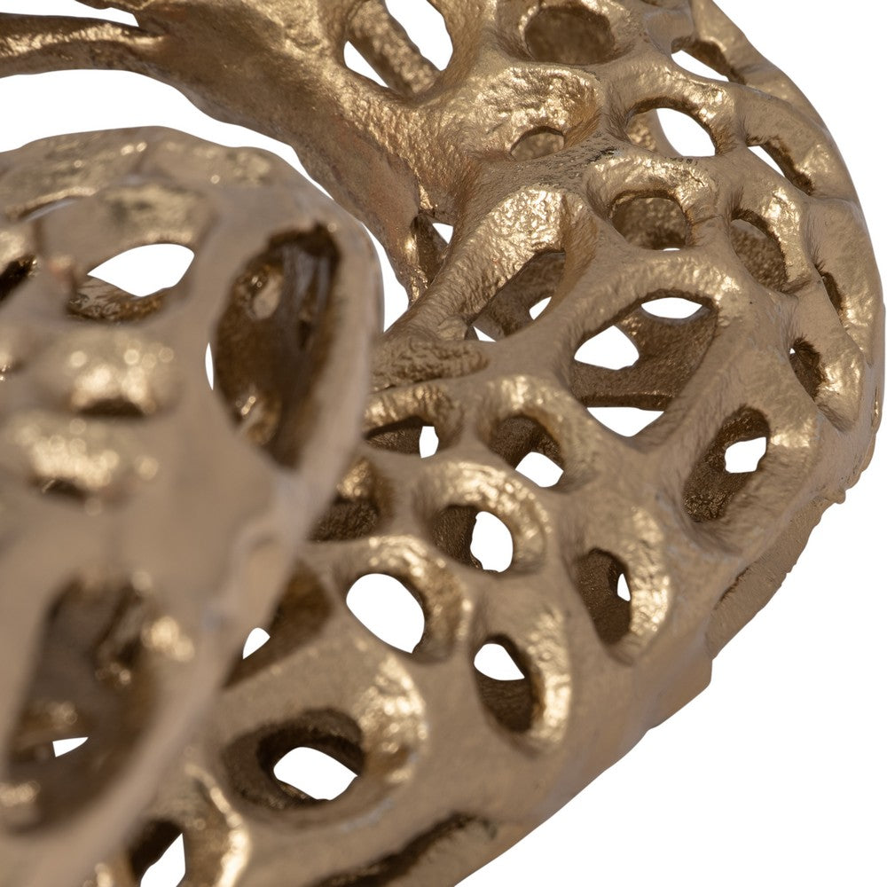Xoro 2 Linked Chain Decorative Accent | Intricate Gold Aluminum 12"