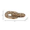 Xoro 2 Linked Chain Decorative Accent | Intricate Gold Aluminum 12"