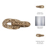 Xoro 2 Linked Chain Decorative Accent | Intricate Gold Aluminum 12"