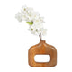Kenzie Decorative Vase | Open Cut-Out Design | Brown Mango Wood 8"