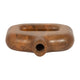 Kenzie Decorative Vase | Open Cut-Out Design | Brown Mango Wood 8"