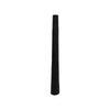 Floor Vase | Sculptural Shape | Ribbed Texture | 35" Black Aluminum