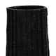 Floor Vase | Sculptural Shape | Ribbed Texture | 35" Black Aluminum