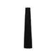 Floor Vase | Sculptural Shape | Ribbed Texture | 35" Black Aluminum