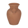 Antique Style Amphora Flower Vase with 2 Handles | 9" Brown Terracotta