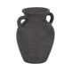 Moxie Traditional Vase with Handles | Flared Rim | Black Terracotta 10"