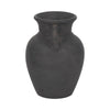 Moxie Traditional Vase with Handles | Flared Rim | Black Terracotta 10"
