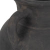 Moxie Traditional Vase with Handles | Flared Rim | Black Terracotta 10"