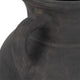 Moxie Traditional Vase with Handles | Flared Rim | Black Terracotta 10"