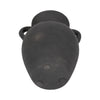 Moxie Traditional Vase with Handles | Flared Rim | Black Terracotta 10"
