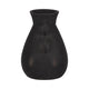 Decorative Antique Flower Vase | 4 Handles | 12" Black Terracotta