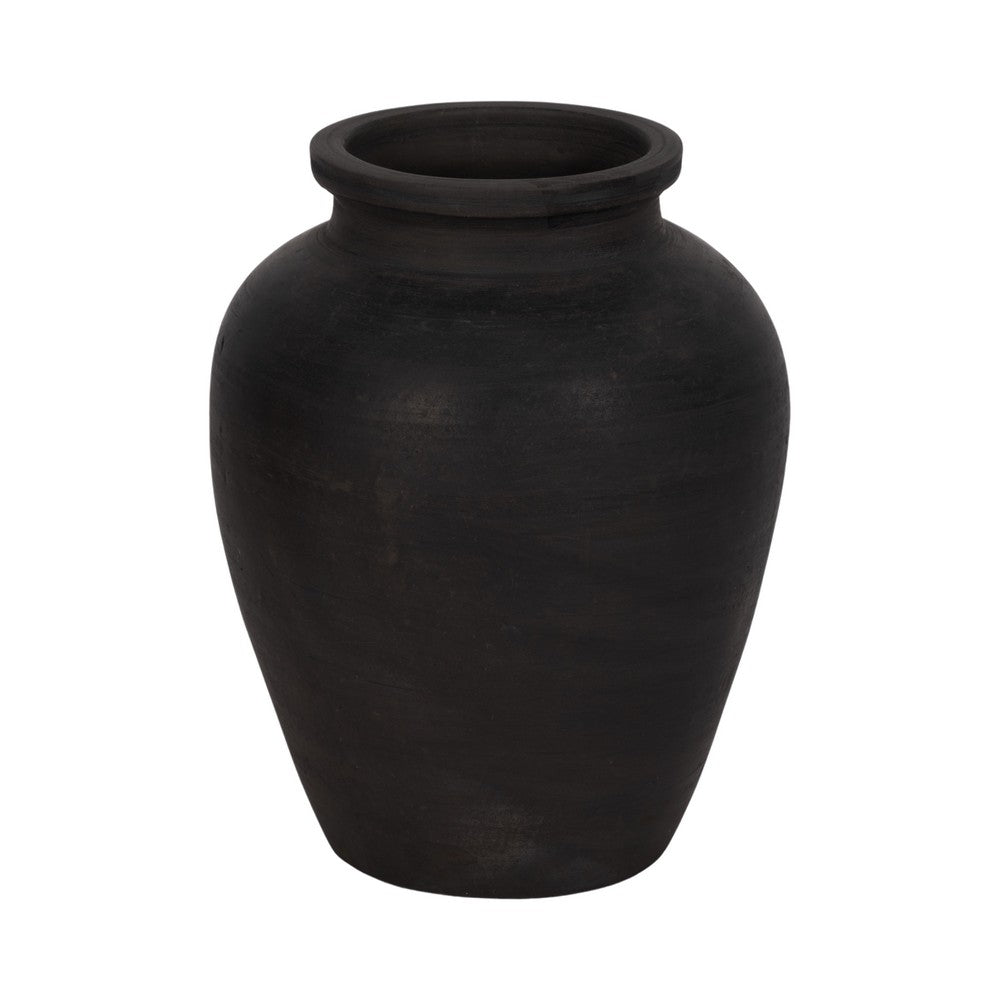 Handmade Pottery Decorative Jug | 10" | Traditional Black Terracotta